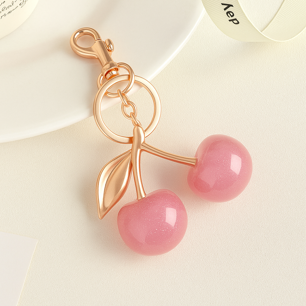 Porte clé cerise